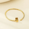 Light Luxury Circular Snake Chain Bracelet with Heart Charm