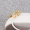 European American Fashion Minimalist Trendy Earrings Stainless Steel Hollow Heart Stud Earrings