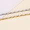 Stainless Steel Trendy Fashion Temperament Personalized Single Circle Zircon Full Diamond Bracelet Necklace for Women