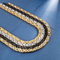 Cross-Border Foreign Trade Stainless Steel Creative Loop Necklace, Punk Fashion Style Men's Section Chain Bracelet Set