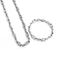 New Electroplated Stainless Steel Bracelet and Necklace Set for Women