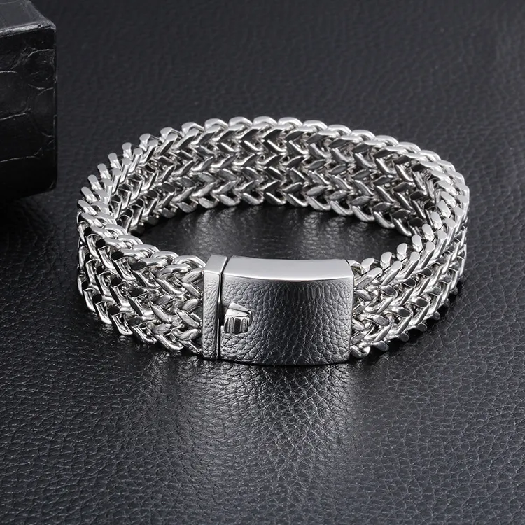 Korean-Style Men's Personalized Dragon Bone Bracelet, New Style Domineering Thick Bracelet, Stainless Steel Men's Jewelry Factory Direct Sales