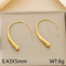 High Quality Fashion Simple Lines Stainless Steel Electroplating Rose Gold Women Earrings