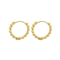 Fashionable and High-End Women's Jewelry Stainless Steel Creative Size Round Bead Circle Earrings