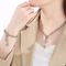 Hip-Hop Ball Padlock Gender-Neutral Sweater Chain Beaded Stainless Steel Jewelry Set Wholesale