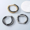 Cross-Border Vintage Handmade DIY Double-Layer Bracelet, Punk Fashion Black Agate Imperial Chain Stainless Steel Men's Stackable Jewelry
