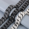 Hot Selling Trend 31mm Chain Gold Plated Stainless Steel Necklace Bracelet Sets