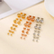 Round Beaded Stainless Steel Stud Earrings Available in Various Sizes and Colors