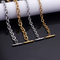 Minimalist Stainless Steel Ot Clasp Chain O-Chain Stainless Steel Bracelet Necklace Jewelry Set