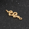 Stainless Steel Cute Snake Hip Hop Serpentine Earrings Pendant DIY Accessories