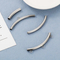 Stainless Steel Hollow Bent Pipe Welding Ring Necklace Accessories