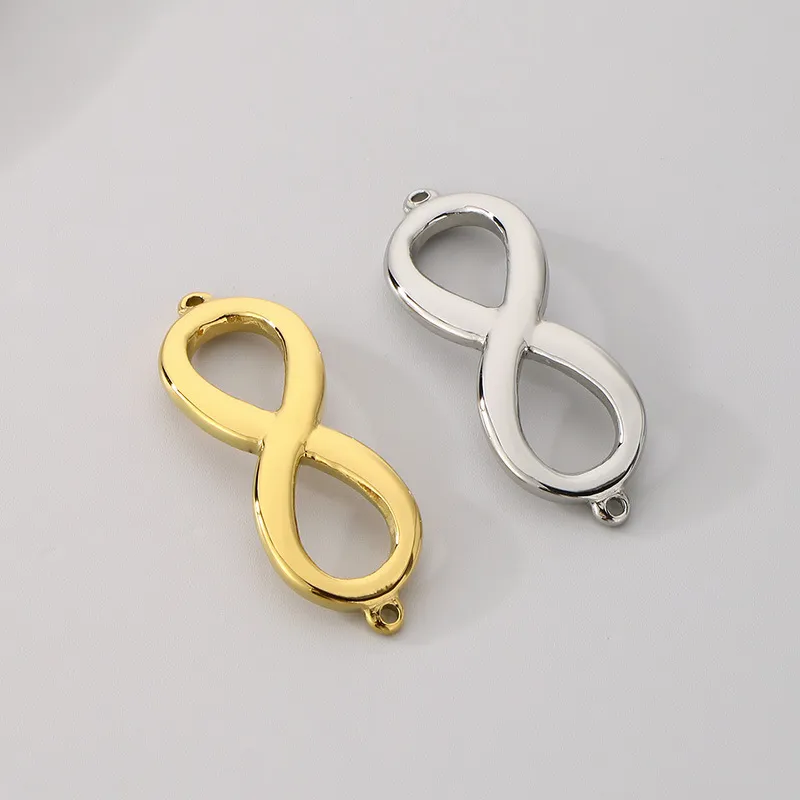Stainless Steel Infinity Symbol Accessories DIY Love Heart Charm Jewelry Parts