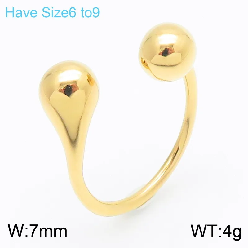 Trendy and Fashionable Stainless Steel Chubby Droplet Shaped Ring Bracelet Earring Necklace Four Piece Set