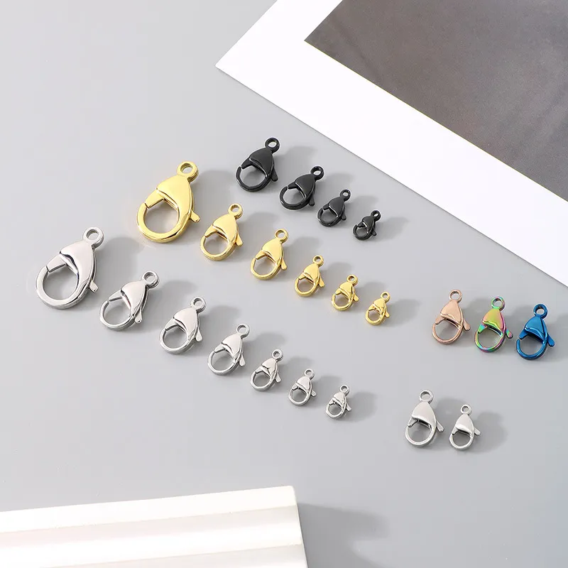 Spot Direct Supply of Stainless Steel Lobster Buckle DIY Handmade Jewelry Accessories Wholesale