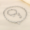 Stylish Hollow Heart Design Stainless Steel Jewelry Set Accessory Collection
