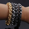 Fashion Retro Stainless Steel Skull Bracelet Men's Trendy Ghost Jewelry Bracelet