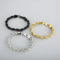 Fashion Minimalist Men's Bar Buckle Bracelet 4/6/8mm Twisted Rope Chain Jewelry Wholesale