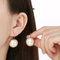 Stainless Steel Paired with Imitation Pearl Earrings for Women's Fashion Jewelry