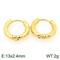 Fashion Mobius Stainless Steel Creative Twisted Circular Temperament Girl Earrings Jewelry
