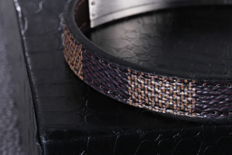 Simple Retro Stainless Steel Geometric Steel Wire Mesh Woven Leather Men's Bracelet Jewelry