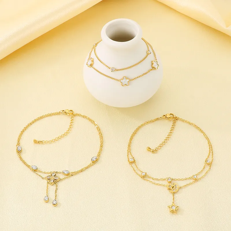 Fashionable Stainless Steel Anklet Chain Women's Jewelry Suitable for Daily Wear