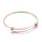Factory Wholesale Adjustable Steel Wire Coil Bracelets Multi-Color Adjustable Stainless Steel Bangles for Women