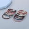 Jewelry Wholesale Niche Design Ins Style Stainless Steel C-Shaped Open Woven Leather Bangle