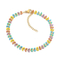Bohemian Summer Accessories Bead Enamel Wheat Butterfly Stainless Steel Anklets for Women