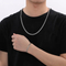 Karen Fashionable Dragon Bone Chain Bracelet Set Hip-Hop Street Style Stainless Steel Jewelry Buckle, Encrypted Chain, Men's Set Jewelry