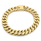 Hot Selling Trend 31mm Chain Gold Plated Stainless Steel Necklace Bracelet Sets