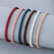 Jewelry Wholesale Niche Design Ins Style Stainless Steel C-Shaped Open Woven Leather Bangle