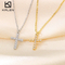 Fashion Rhinestone Cross Clavicle Chain Ins Starry Sky Stainless Steel Necklace Wholesale