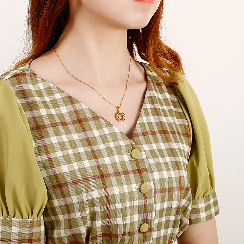 Light Luxury Clavicle Chain with Full Diamond Pendant for Women Necklace