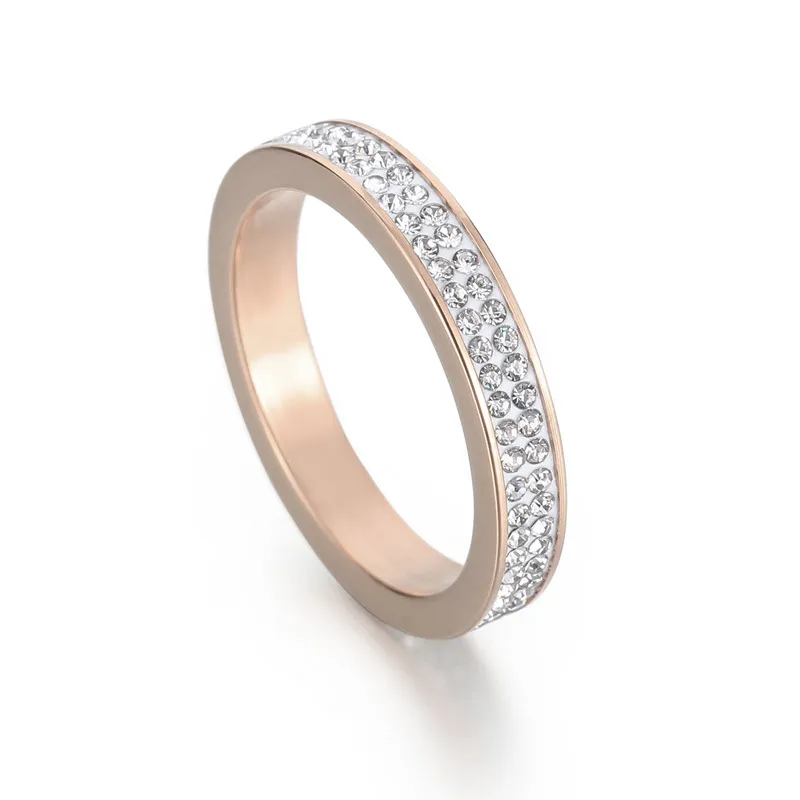Luxury Fashion Stainless Steel Starry Sky Couple Rings Minimalist Jewelry Rings Wholesale