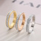 Luxury Fashion Stainless Steel Starry Sky Couple Rings Minimalist Jewelry Rings Wholesale