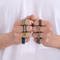 Rainbow Stainless Steel Ring 18K Gold PVD Plated Men Wide Chain Ring