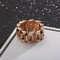 Factory Direct European New Watch Chain Stainless Steel Unisex Natural Stone Ring