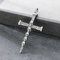 Creative Breathing Whistle Can Blow and Decompress Pendant, Exaggerated Blackening Ghost Head Cross Stainless Steel Men's Pendant