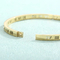Luxurious Diamond-Encrusted Roman Numeral Stainless Steel Bracelet and Couple Rings