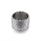 Popular Vacuum-Plated 18K Gold Openwork Diamond-Set Ring