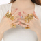 Premium Multi-Layer Court Ring in Gold with Diamonds
