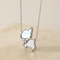 Stainless Steel Paired with Shell, Cat, Dog, Ins Style Jewelry, Collarbone Necklace