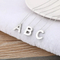 New Smooth Stainless Steel Pendant Necklace with 26 Capital Letters of The English Alphabet for Women