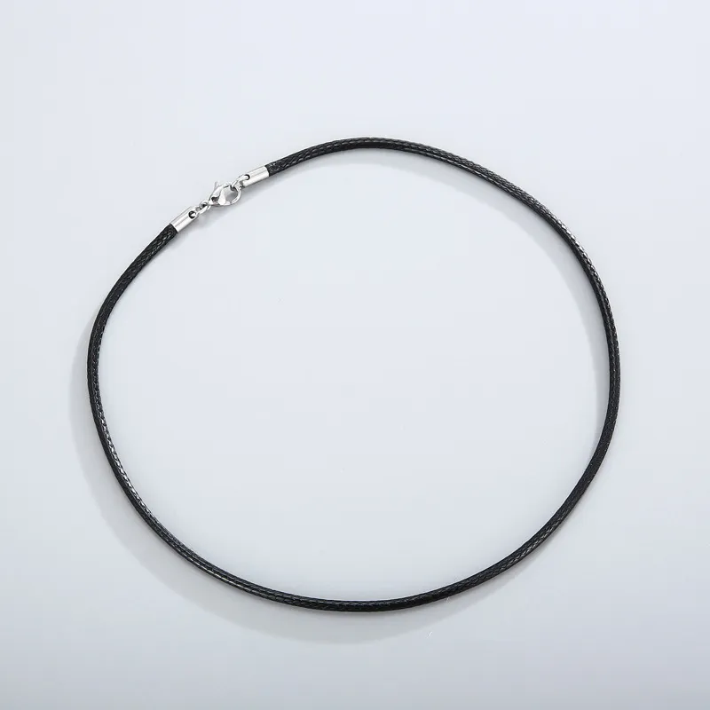 Simple and Fashionable Men's and Women's Leather Rope Single Chain with 450mm Leather Necklace Wholesale