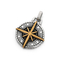 Trendy Compass Compass Circular Accessory Punk Style Retro Coin Compass Stainless Steel Men's Pendant