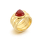Stunning Teardrop Diamond Ring with Luxurious 18K Gold Plating