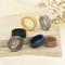 Stainless Steel Woven Mesh Ring Minimalist Watchband-Style Band Ring Men Women Wholesale