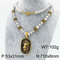 European and American Style Jewelry, Stainless Steel Exaggerated Lion Head Pendant, Ethnic Style Buddhist Beads, Beaded Necklace Long Necklace