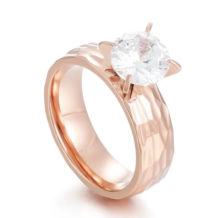 Elegant Personalized Minimalist Couple Rings in Stainless Steel