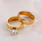 Elegant Personalized Minimalist Couple Rings in Stainless Steel